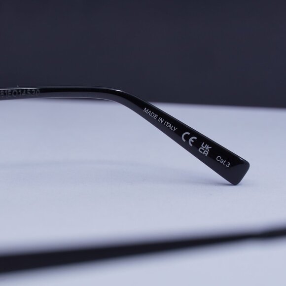 Saint Laurent SL692 001 Oval Sunglasses - Semimatte Black/Black main image 2